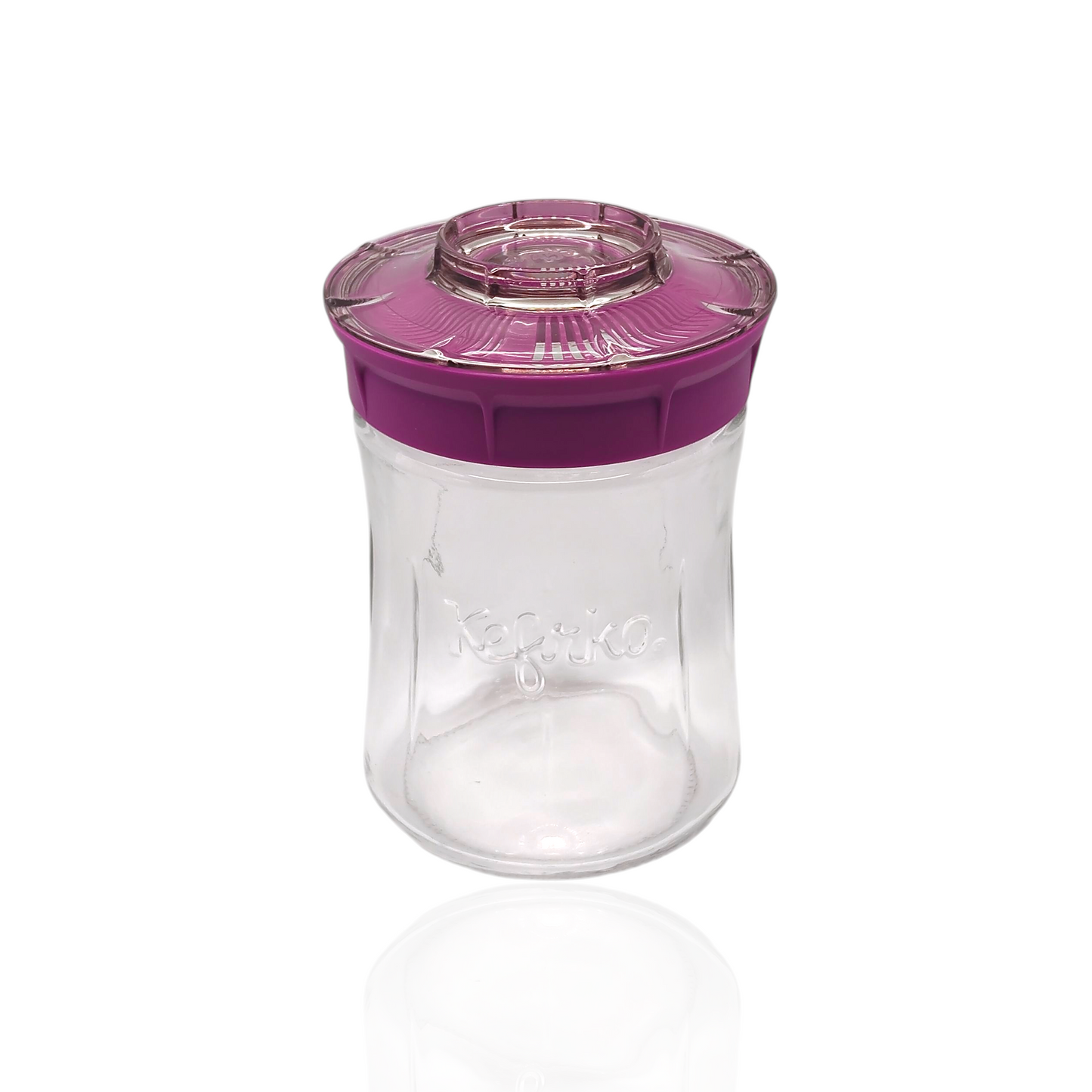 Small pink kefirko fermter jar for milk kefir grians 