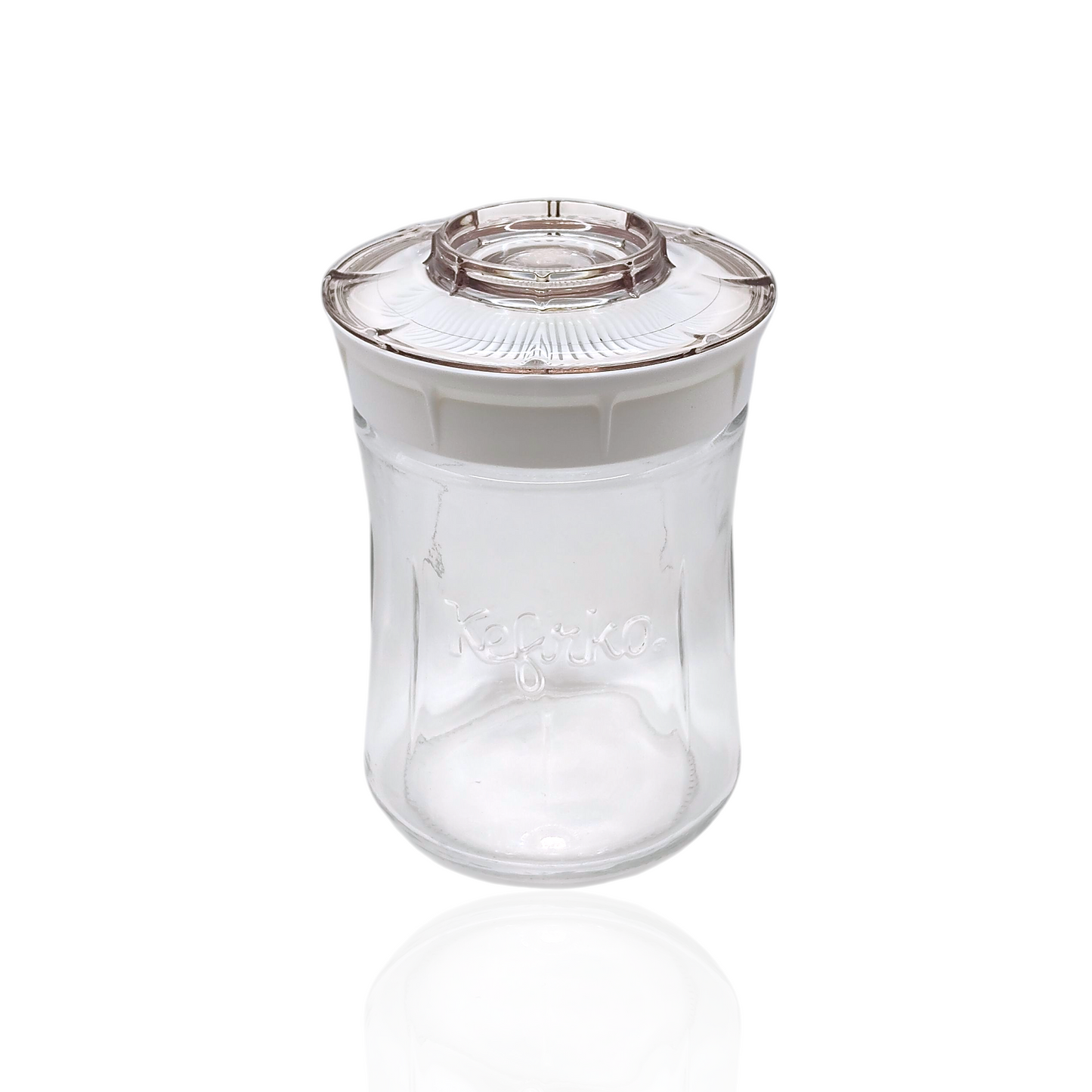 Small white Kefirko jar for milk kefir 